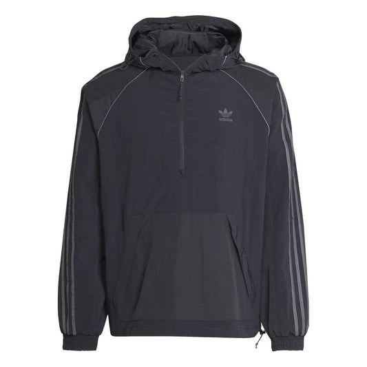 Black - Front - Adidas Mens Originals 3 Stripes Jacket