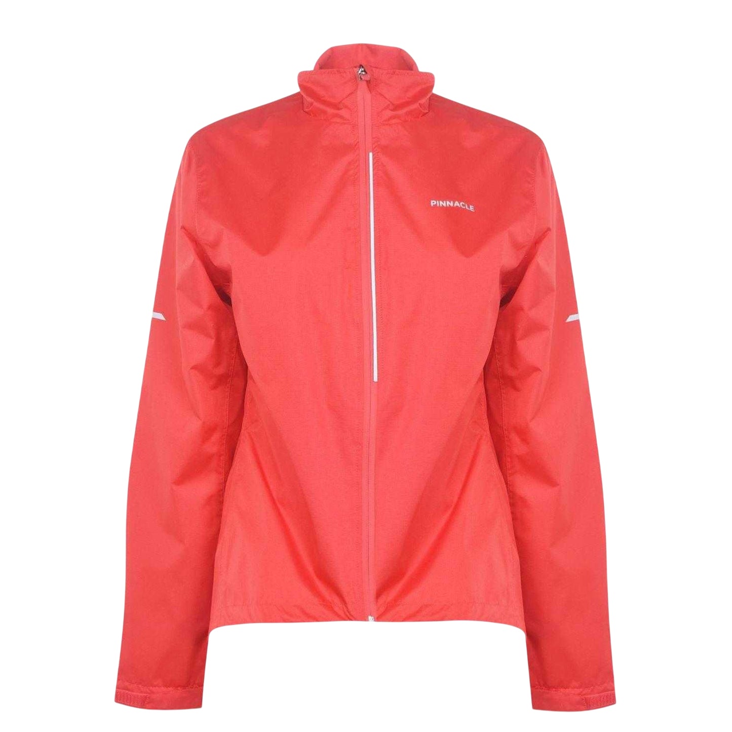 Coral - Front - Pinnacle Womens-Ladies Waterproof Reflective Cycling Jacket
