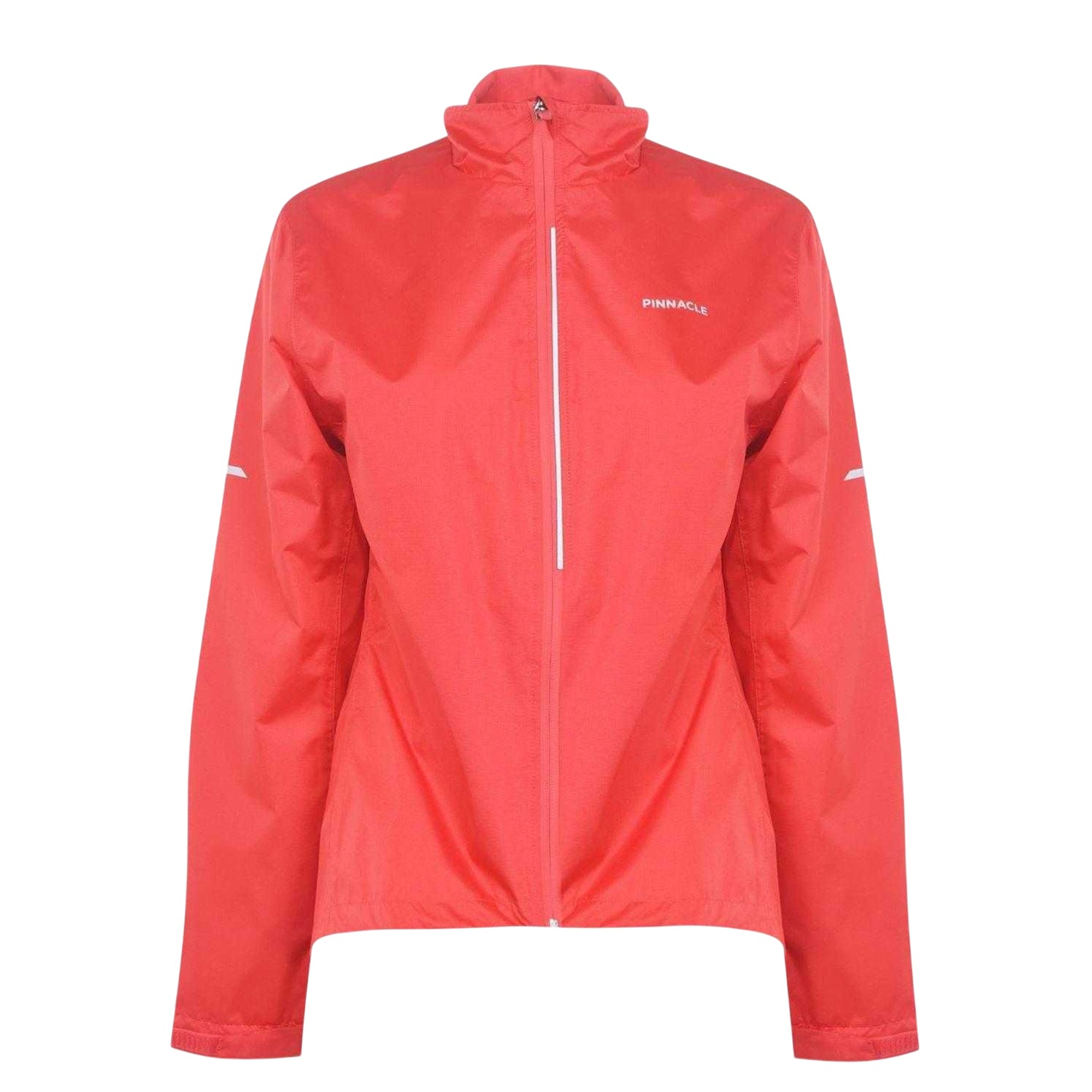 Coral - Front - Pinnacle Womens-Ladies Waterproof Reflective Cycling Jacket