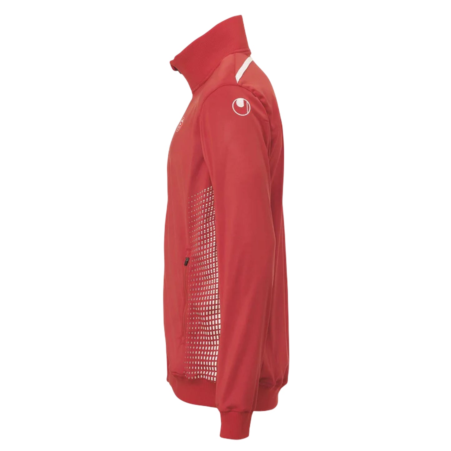 Red-White - Side - UHL Sport Childrens-Kids Score Track Jacket