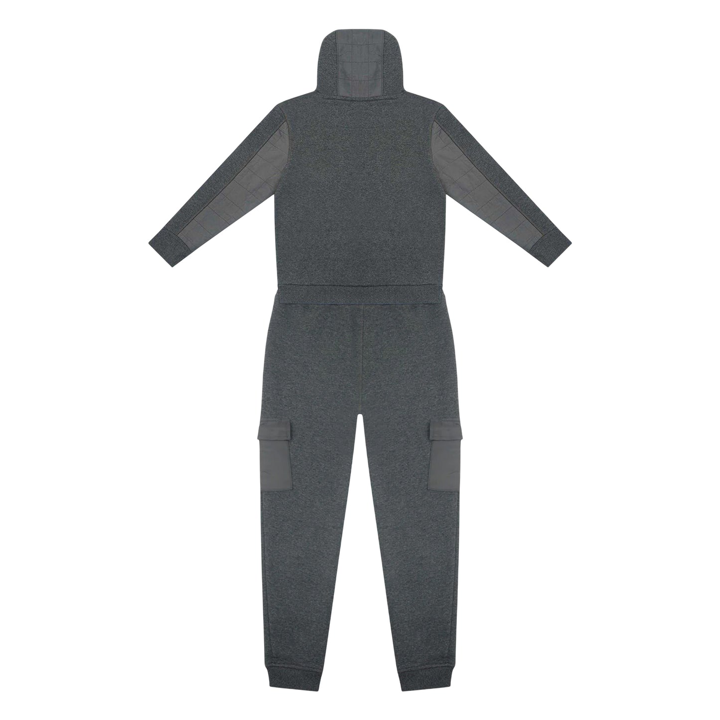 Charcoal - Back - Firetrap Boys Fleece Hoodie And Joggers Set