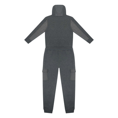 Charcoal - Back - Firetrap Boys Fleece Hoodie And Joggers Set