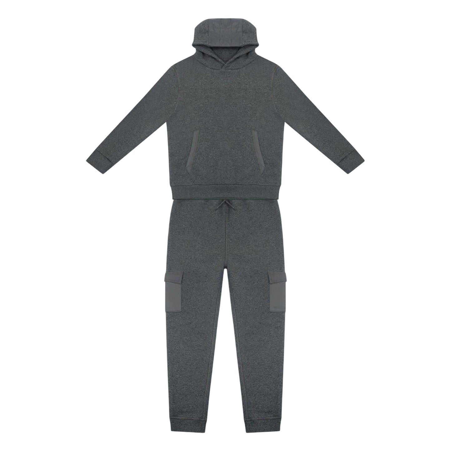 Charcoal - Front - Firetrap Boys Fleece Hoodie And Joggers Set