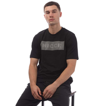Black - Lifestyle - Nicce Mens Alttio Logo T-Shirt