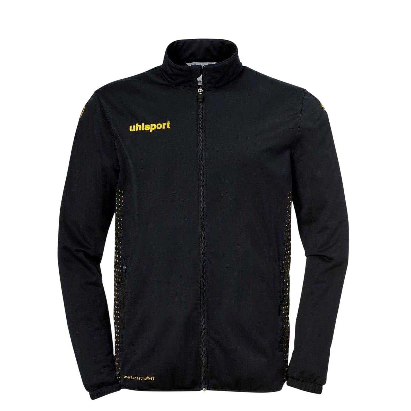 Black-Yellow - Front - UHL Sport Childrens-Kids Dotted Jacket