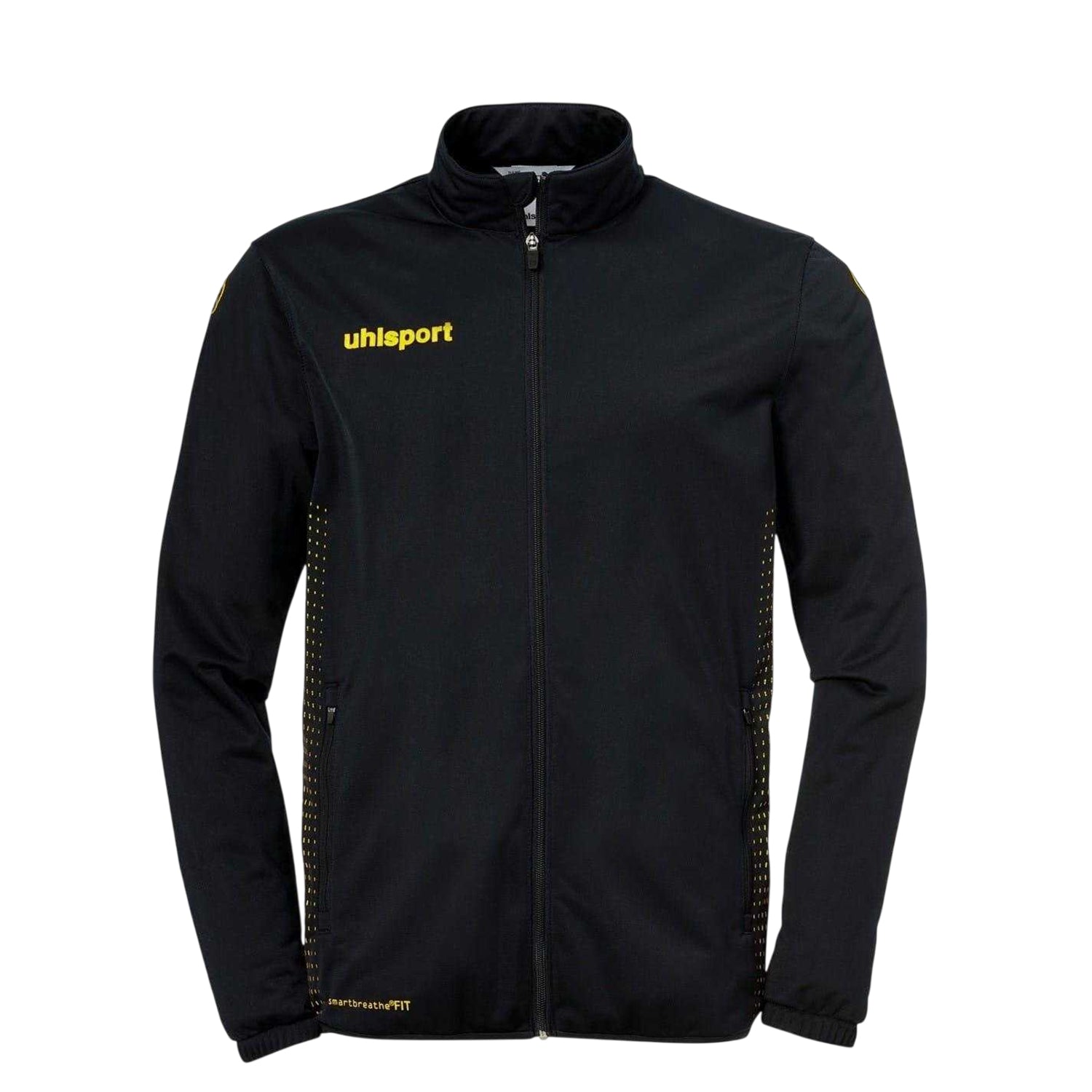 Black-Yellow - Front - UHL Sport Childrens-Kids Dotted Jacket