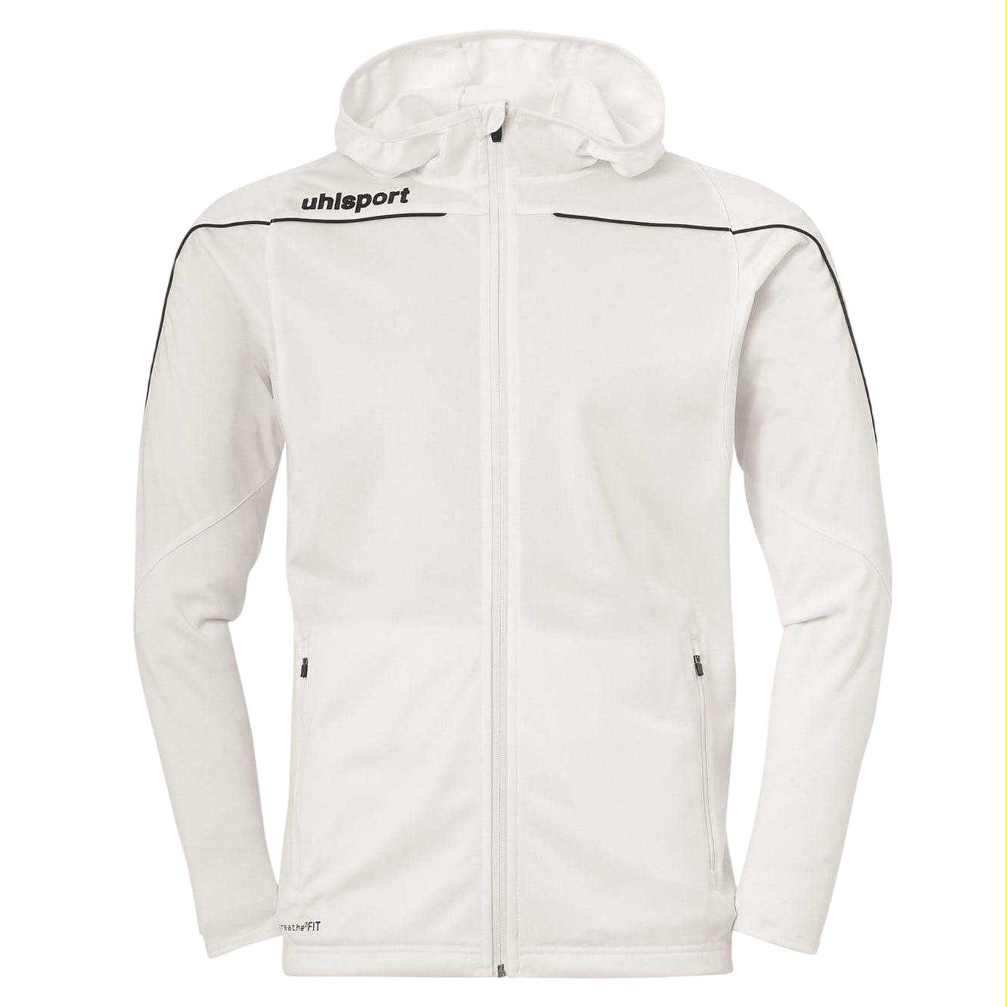 White-Black - Front - UHL Sport Mens Stream 22 Performance Training Jacket
