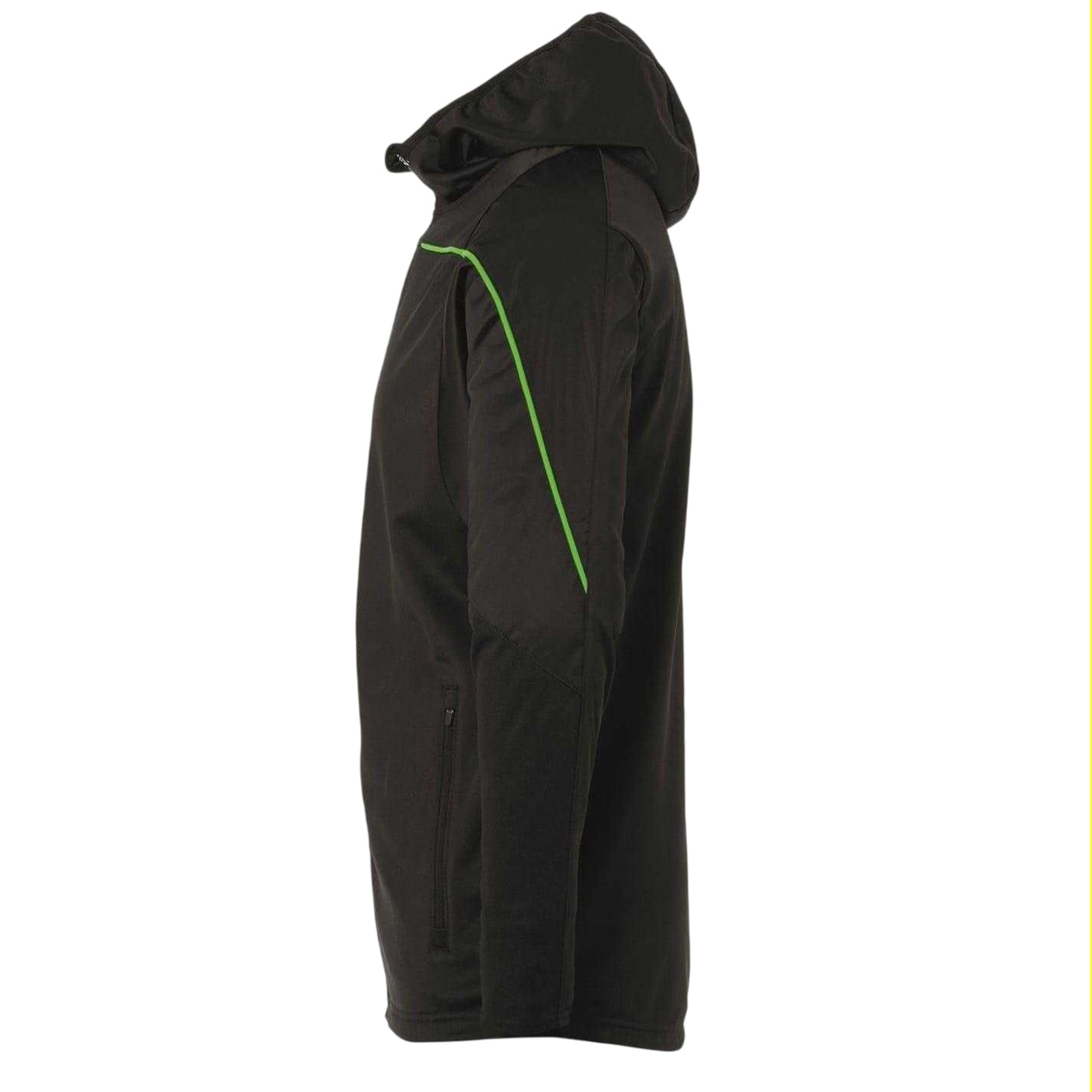 Black-Green - Side - UHL Sport Mens Stream 22 Performance Training Jacket