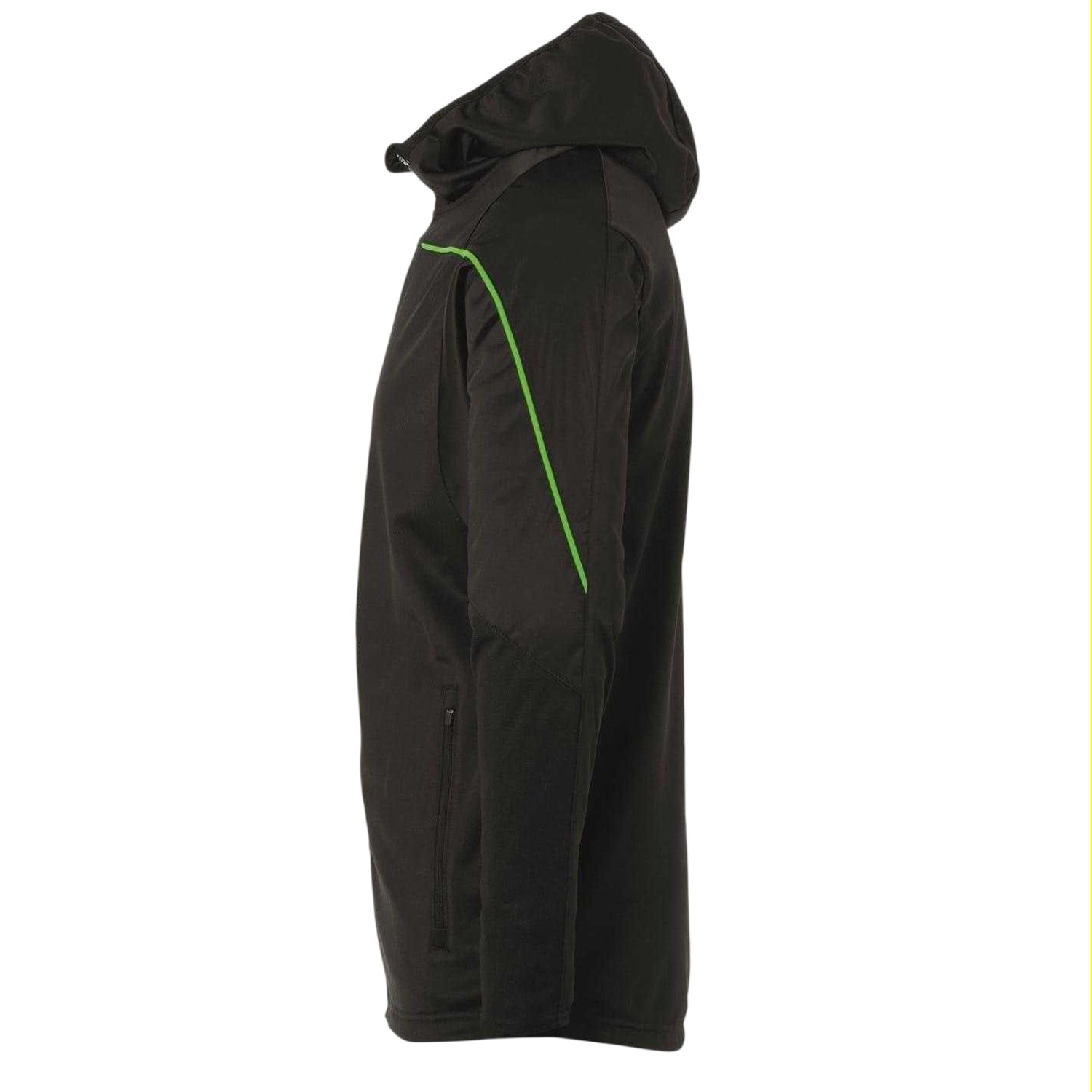 Black-Green - Side - UHL Sport Mens Stream 22 Performance Training Jacket