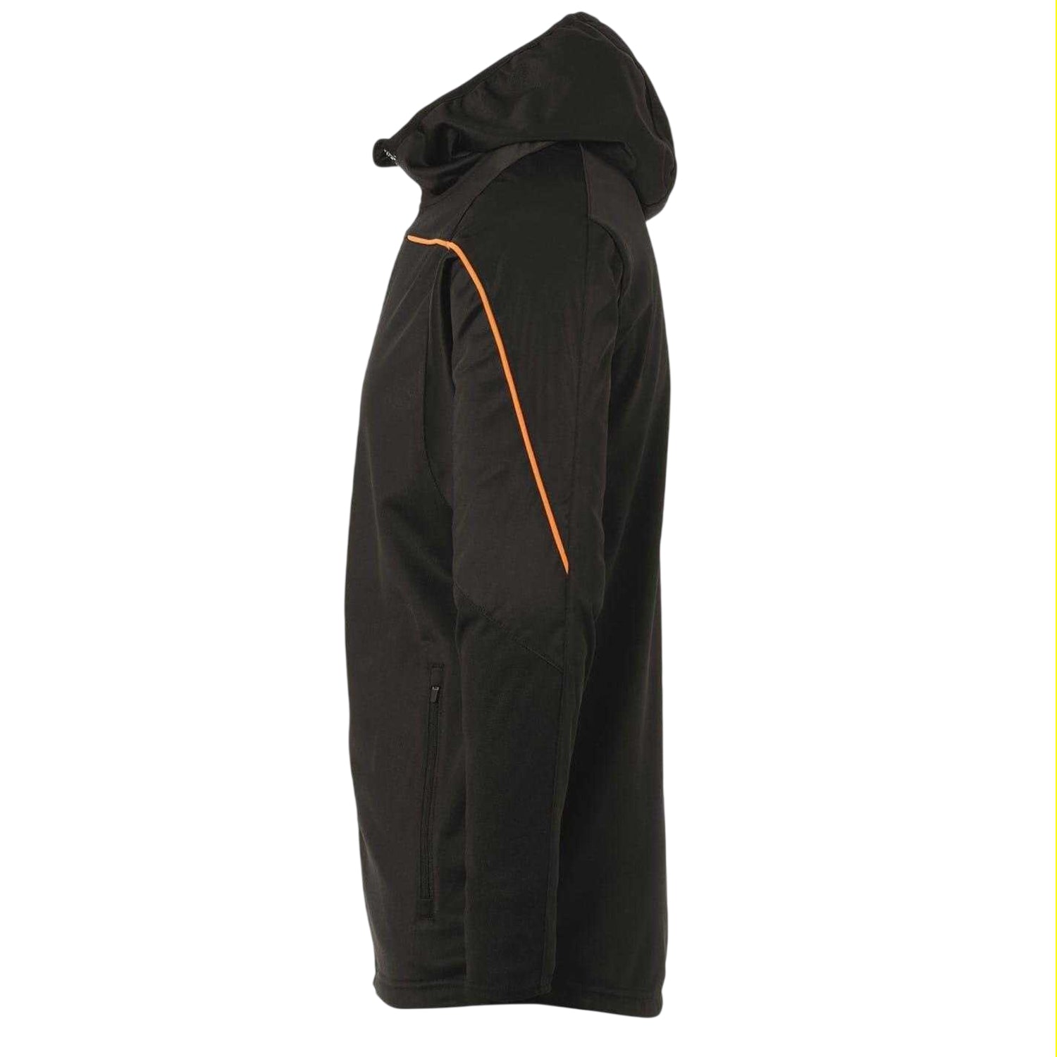 Black-Orange - Side - UHL Sport Mens Stream 22 Performance Training Jacket
