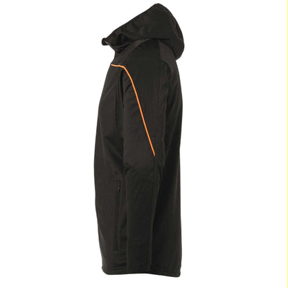 Black-Orange - Side - UHL Sport Mens Stream 22 Performance Training Jacket