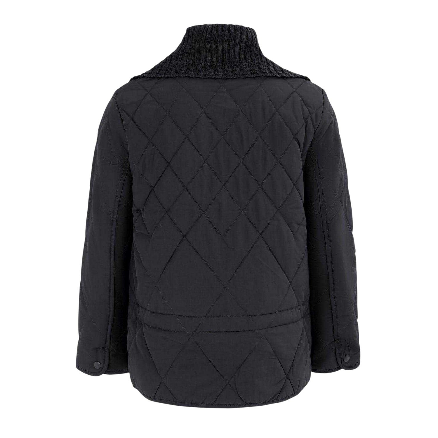 Black - Back - Firetrap Womens-Ladies Quilted Relaxed Fit Jacket