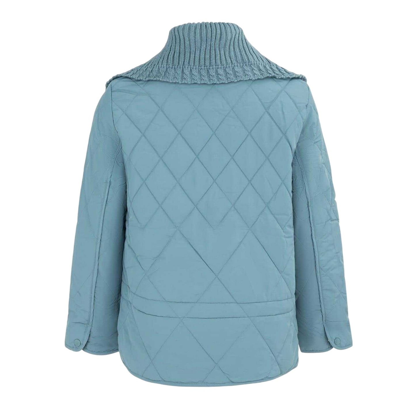 Blue - Back - Firetrap Womens-Ladies Quilted Relaxed Fit Jacket