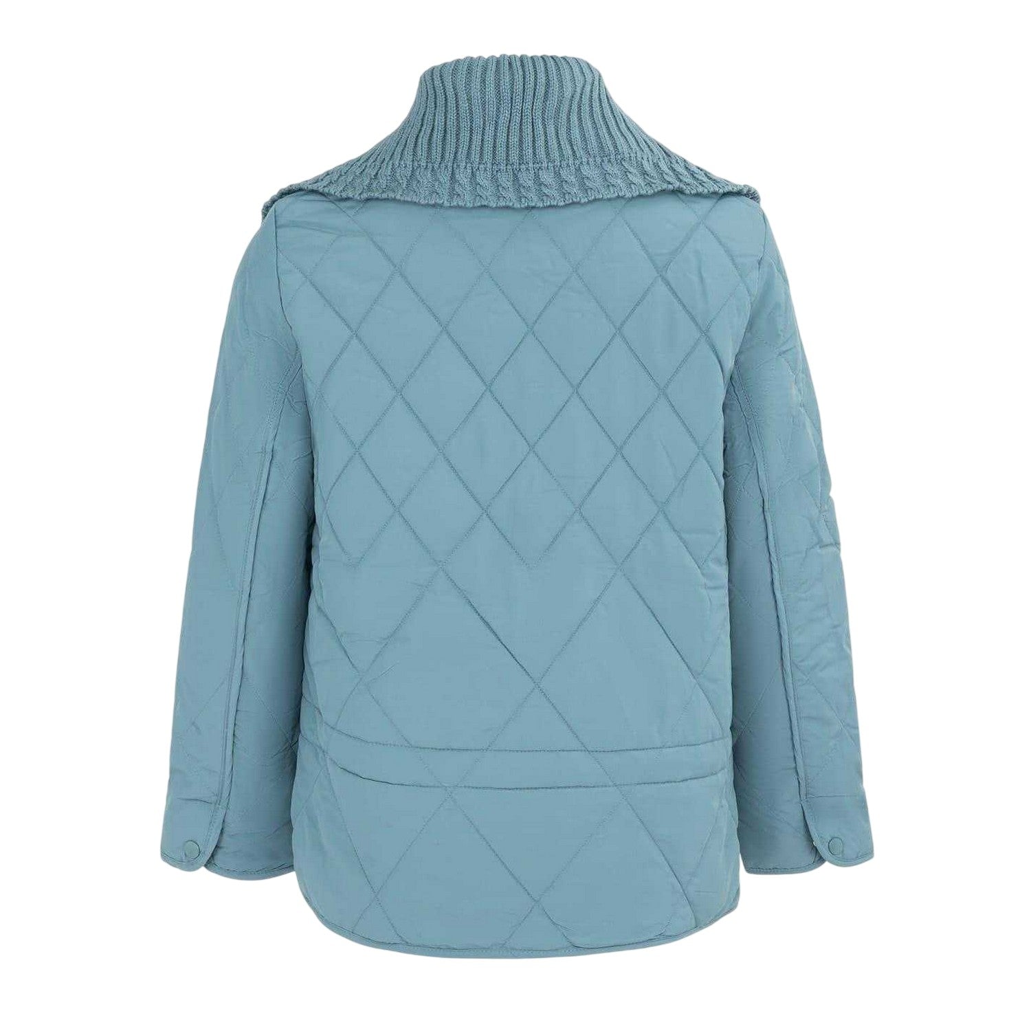 Blue - Back - Firetrap Womens-Ladies Quilted Relaxed Fit Jacket