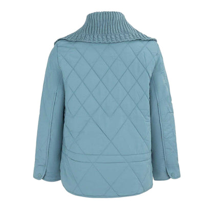 Blue - Back - Firetrap Womens-Ladies Quilted Relaxed Fit Jacket