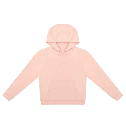 Pink-Grey - Back - Firetrap Girls Embroidered Logo Fleece Hoodie And Joggers Set