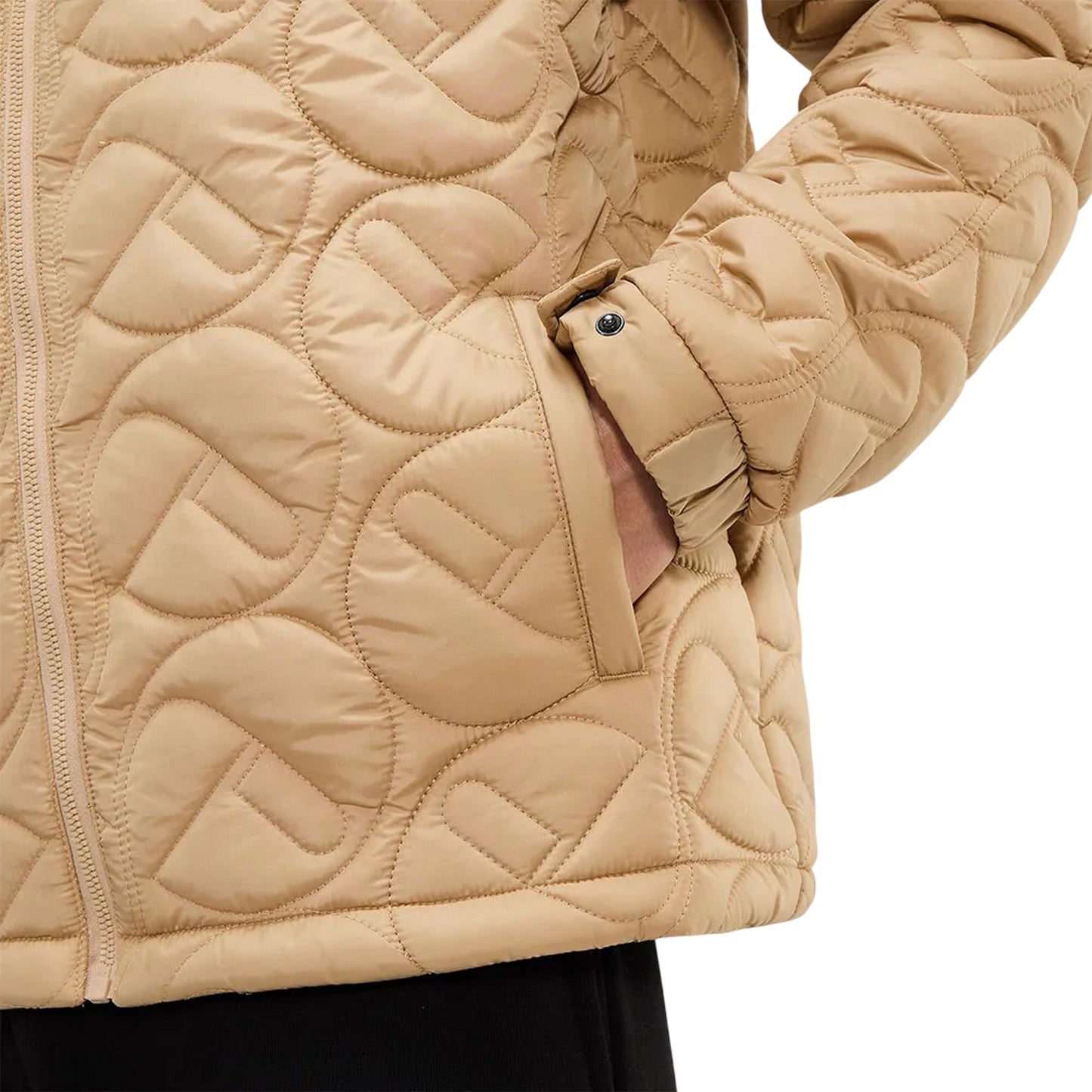 Beige - Side - Ellesse Mens Vill Puffer Jacket