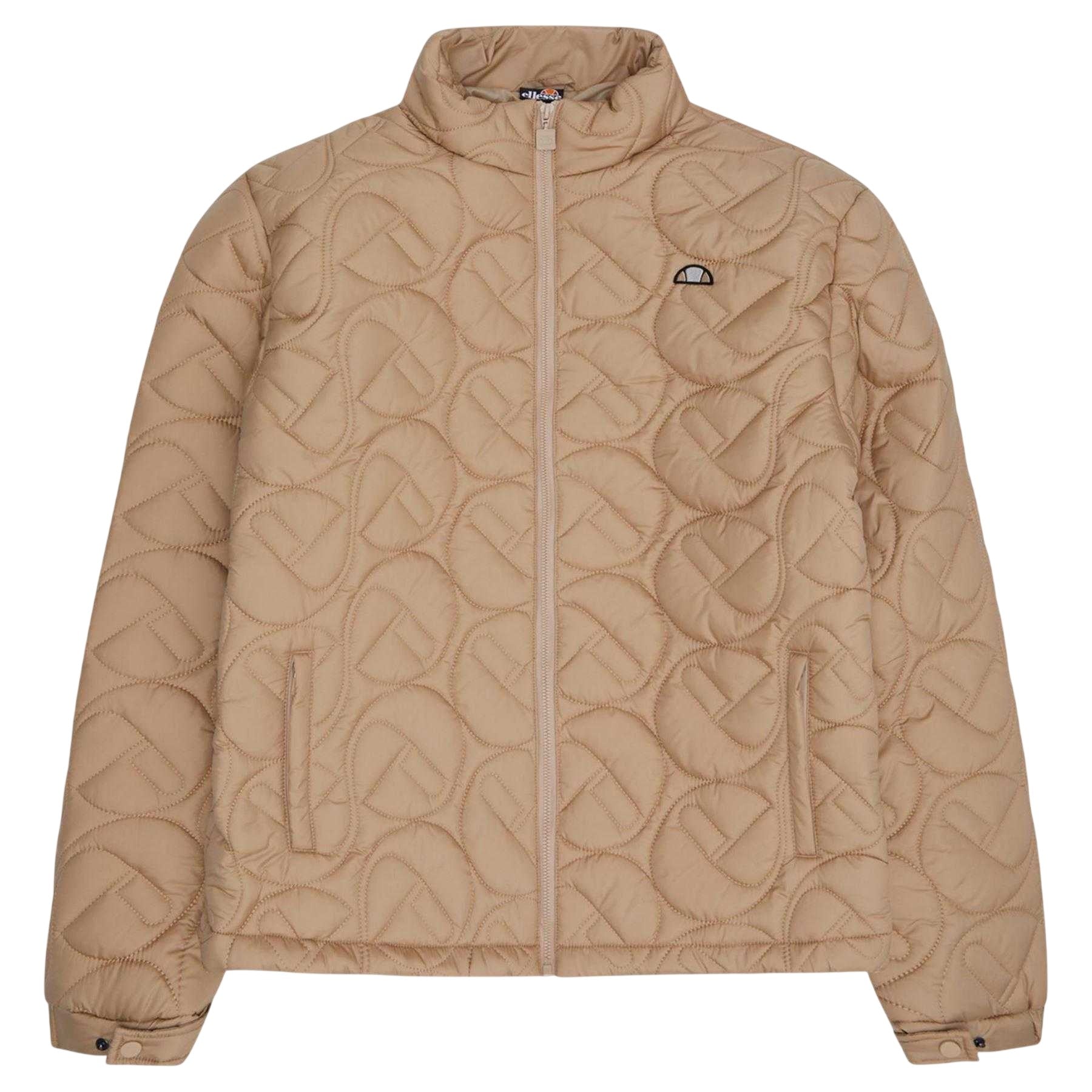 Beige - Front - Ellesse Mens Vill Puffer Jacket