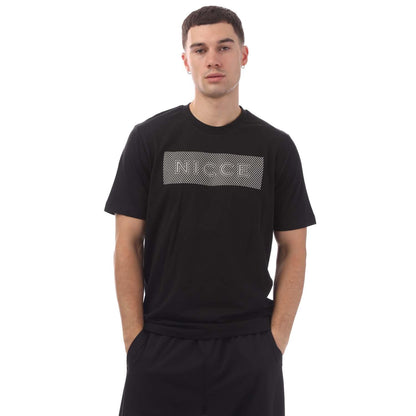 Black - Front - Nicce Mens Alttio Logo T-Shirt