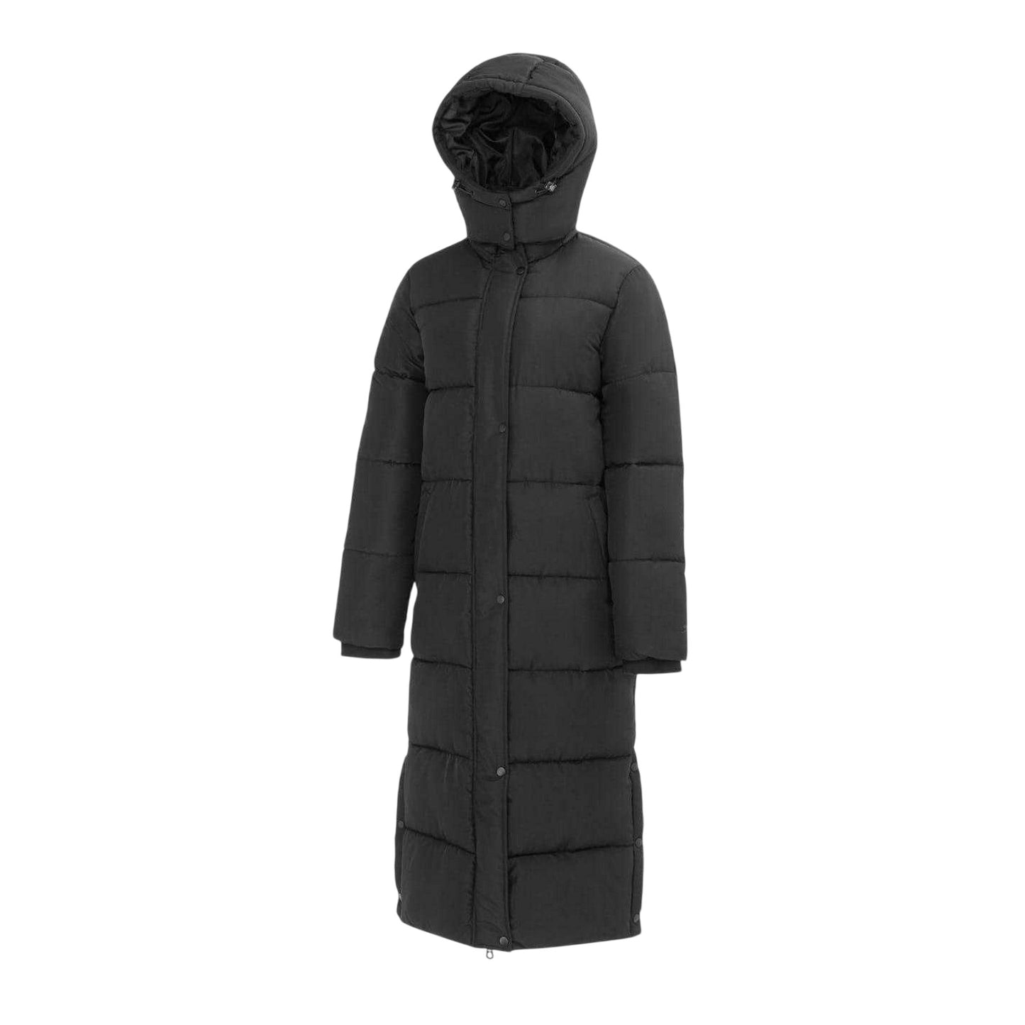 Black - Side - Slazenger Womens-Ladies Duvet Puffer Jacket