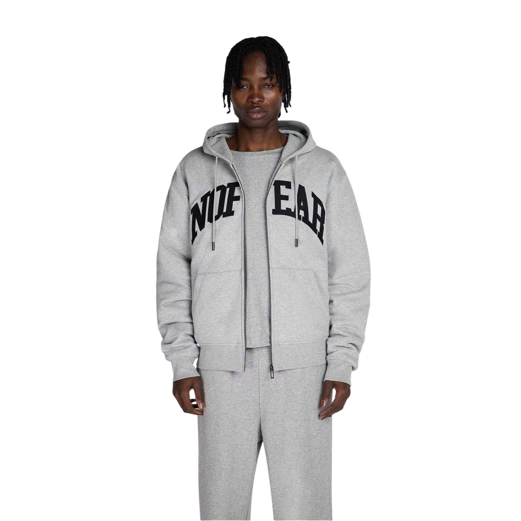 Grey Marl - Lifestyle - No Fear Mens Hoodie