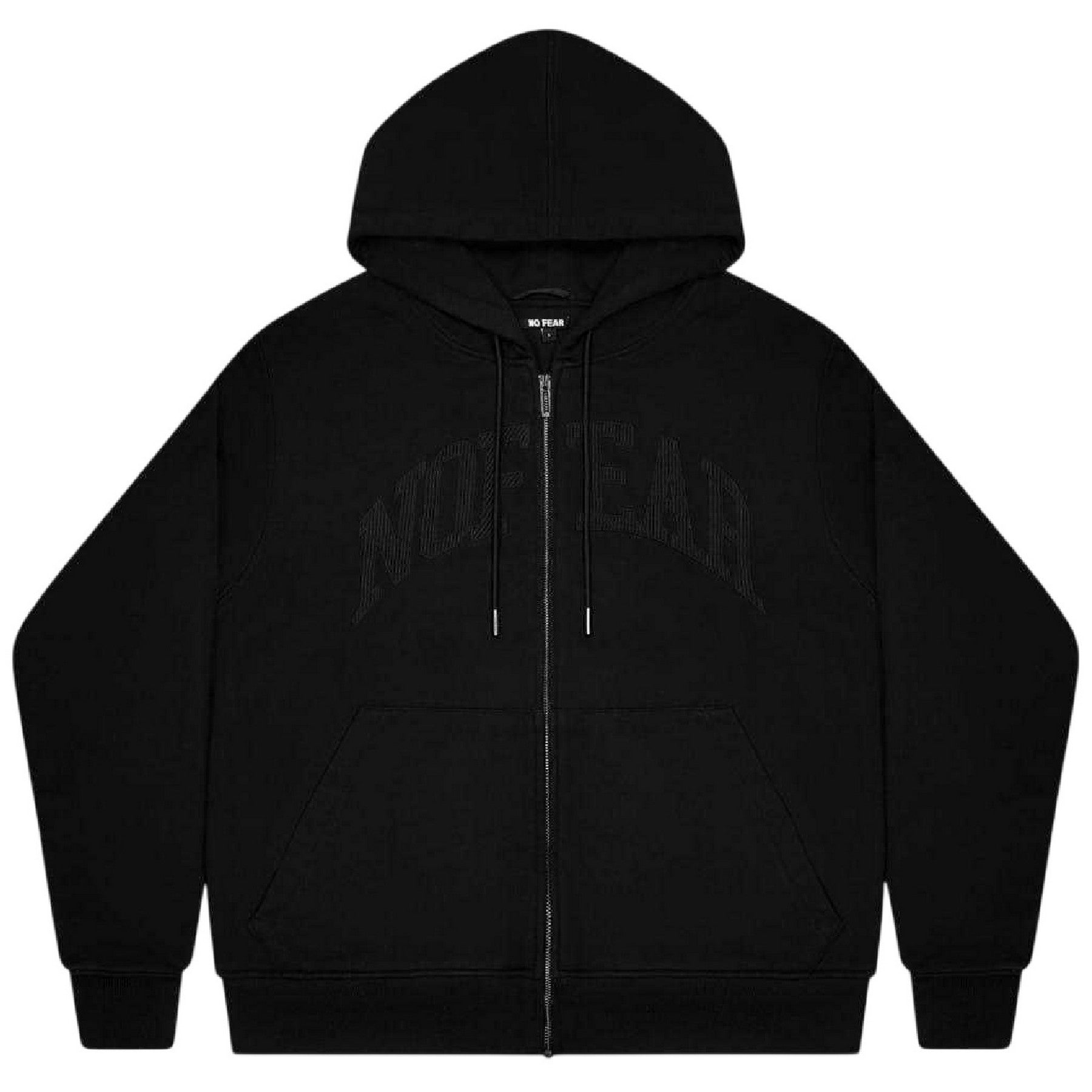 Black - Front - No Fear Mens Hoodie