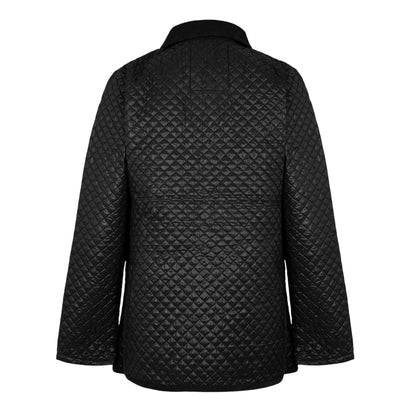 Black - Back - Criminal Damage Mens Quilted Quilted Jacket