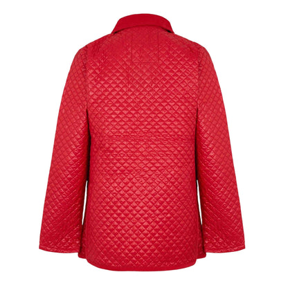 Red - Back - Criminal Damage Mens Quilted Quilted Jacket