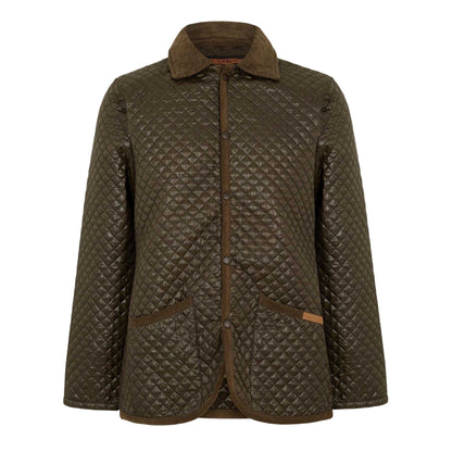 Khaki Green - Front - Criminal Damage Mens Quilted Quilted Jacket