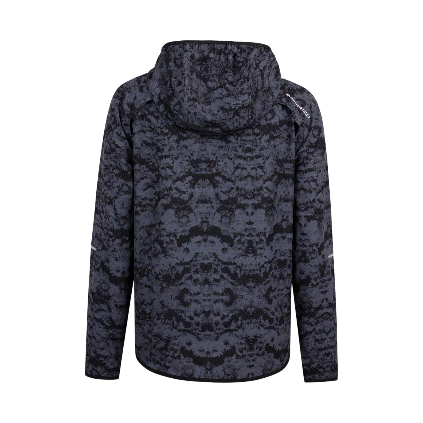 Black - Back - Karrimor Womens-Ladies Patterned Slim Hooded Jacket