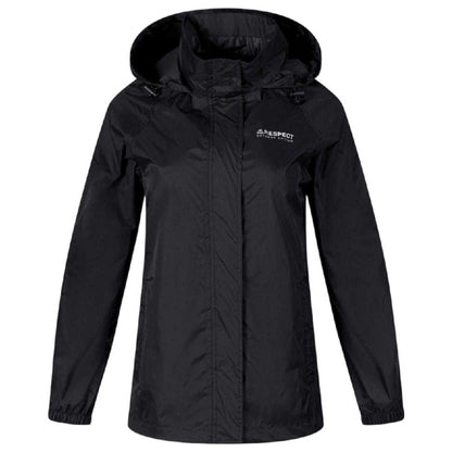 Black - Front - Minoti Womens-Ladies Packaway Waterproof Jacket