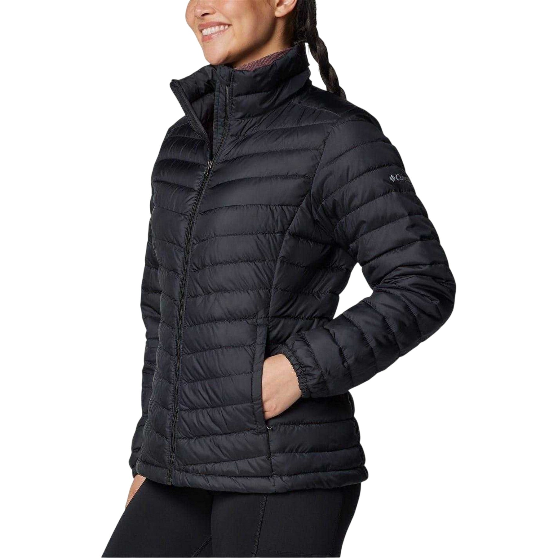 Black - Side - Columbia Womens-Ladies Chestnut Insulated Insulated Puffer Jacket