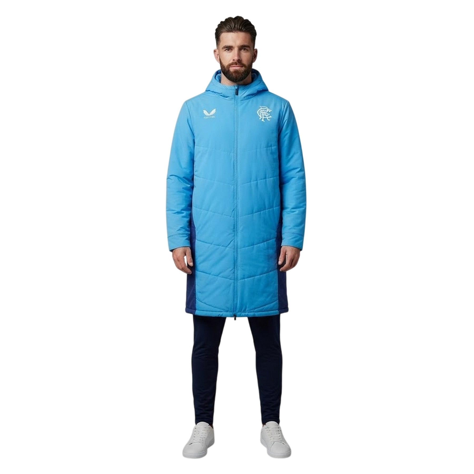 Blue-Deep Blue - Side - Castore Mens Rangers FC Anorak