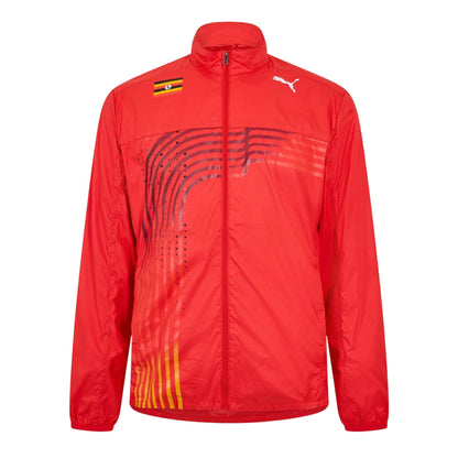 Red - Front - Puma Mens Warm Up Track Jacket