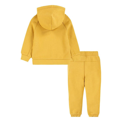 Golden Yellow - Back - Nike Toddler Air Hoodie And Joggers Set