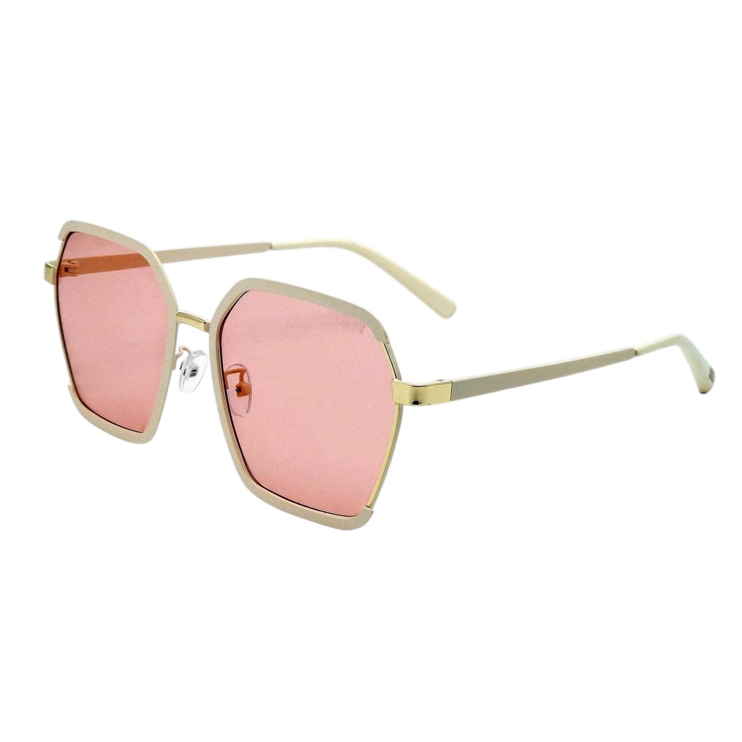 Beige - Back - Storm Womens-Ladies Cassiopeia Hexagon Sunglasses