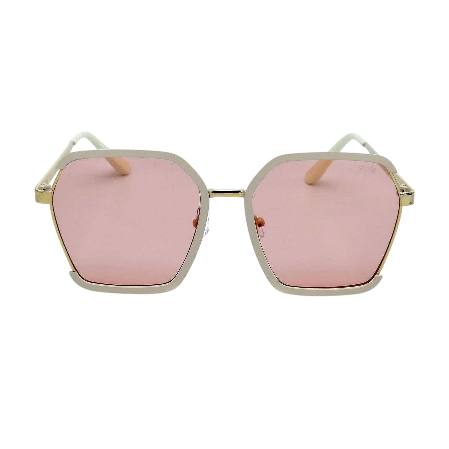 Beige - Front - Storm Womens-Ladies Cassiopeia Hexagon Sunglasses