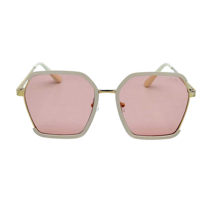 Beige - Front - Storm Womens-Ladies Cassiopeia Hexagon Sunglasses