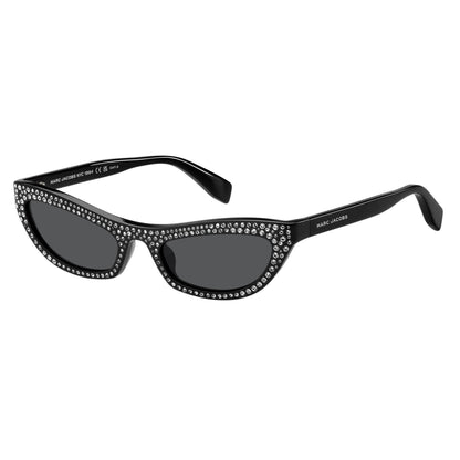 Black - Back - Marc Jacobs Womens-Ladies Embellished Cat Eye Sunglasses