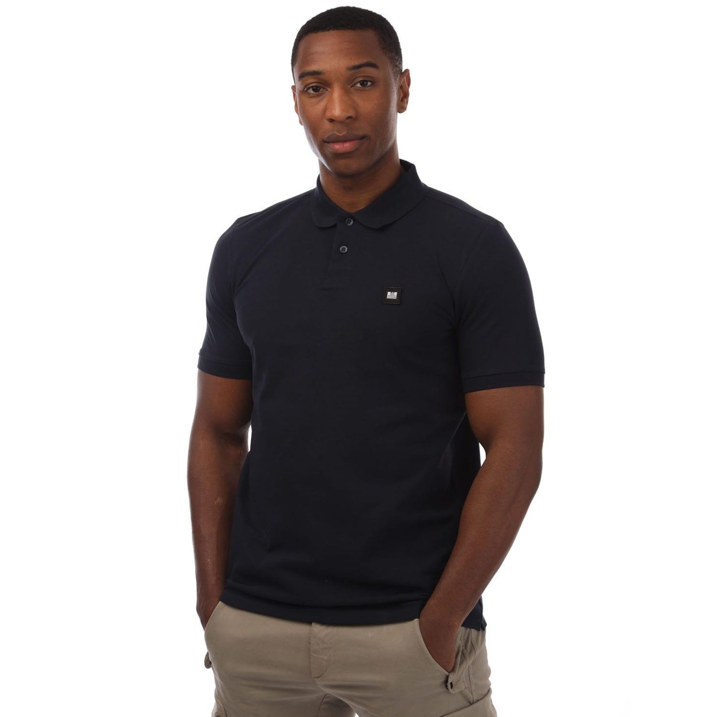 Navy - Front - Weekend Offender Mens Barnum Polo Shirt