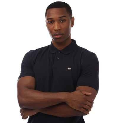 Navy - Side - Weekend Offender Mens Barnum Polo Shirt