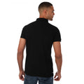 Black - Back - Weekend Offender Mens Barnum Polo Shirt