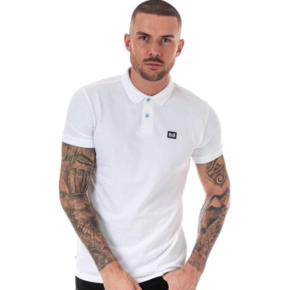 White - Front - Weekend Offender Mens Barnum Polo Shirt
