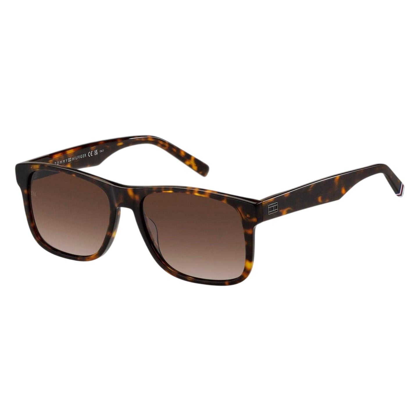 Havana - Front - Tommy Hilfiger Mens Sunglasses