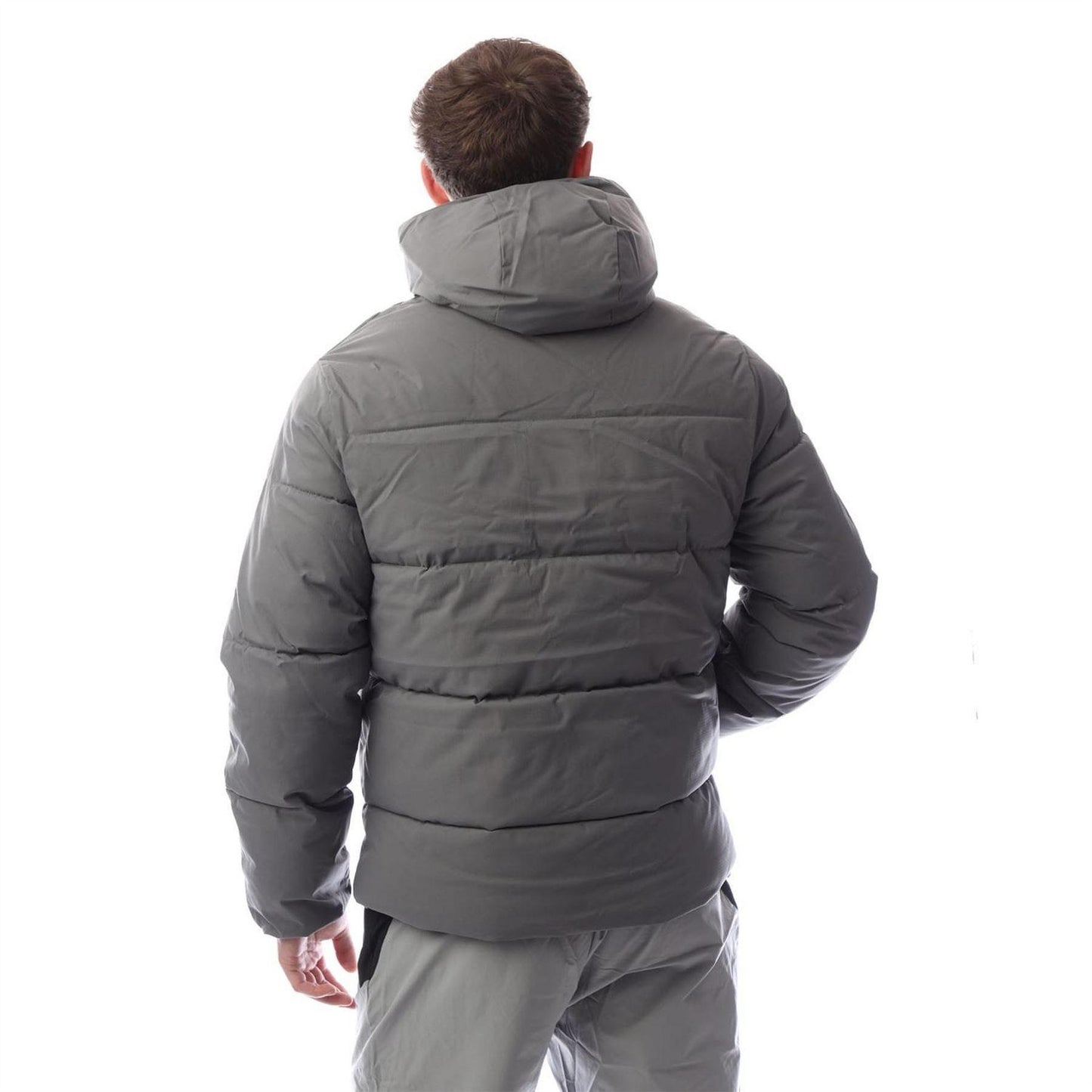 Grey - Back - Jack And Jones Mens Brady Hooded Jacket