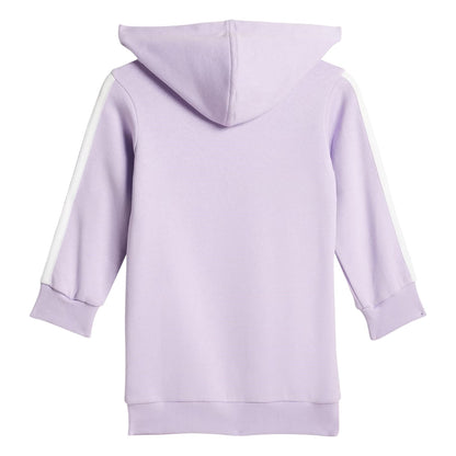 Plum-Black - Back - Adidas Toddler 3 Stripes Hoodie And Leggings Set