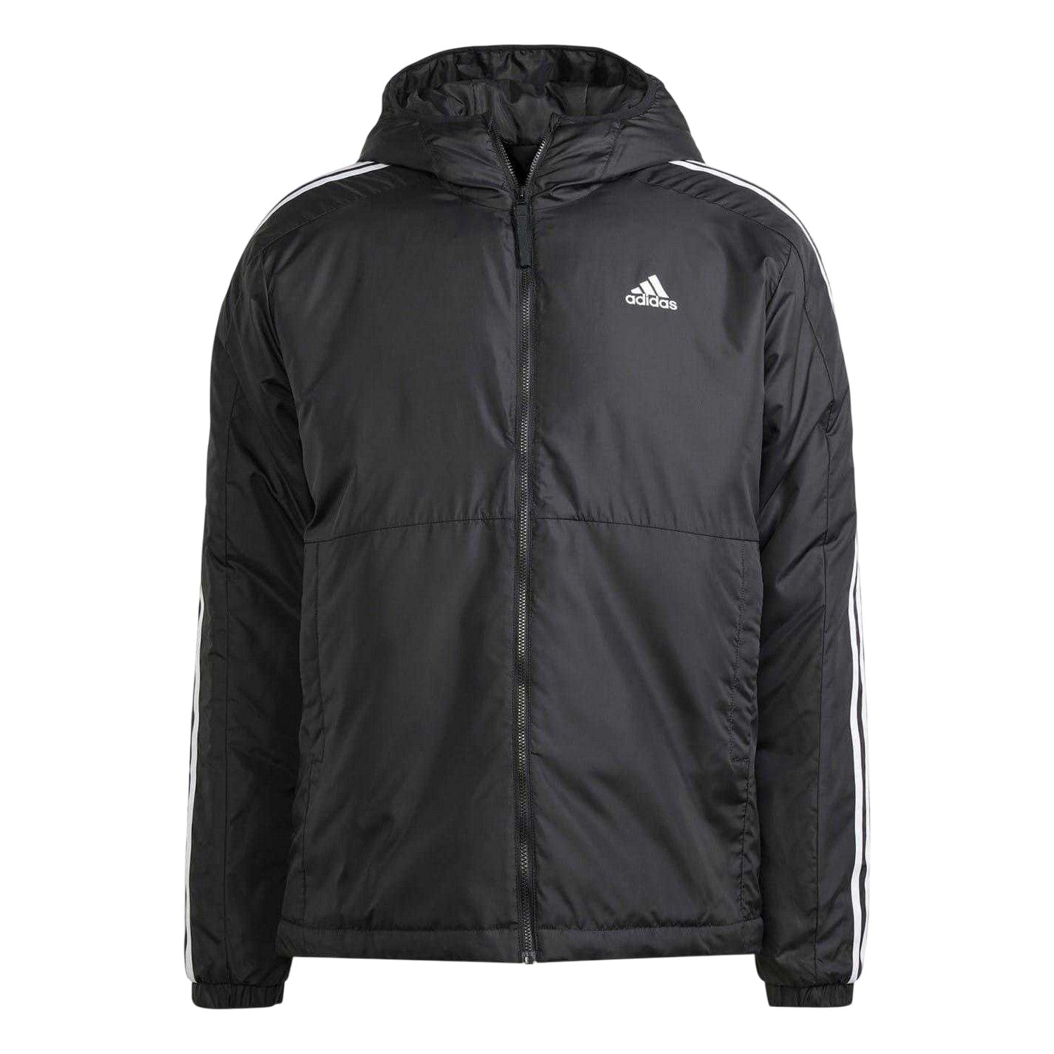 Black - Front - Adidas Mens Essential 3 Stripes Jacket