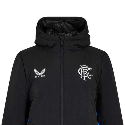 Peacoat Navy - Side - Castore Womens-Ladies Rangers FC Anorak