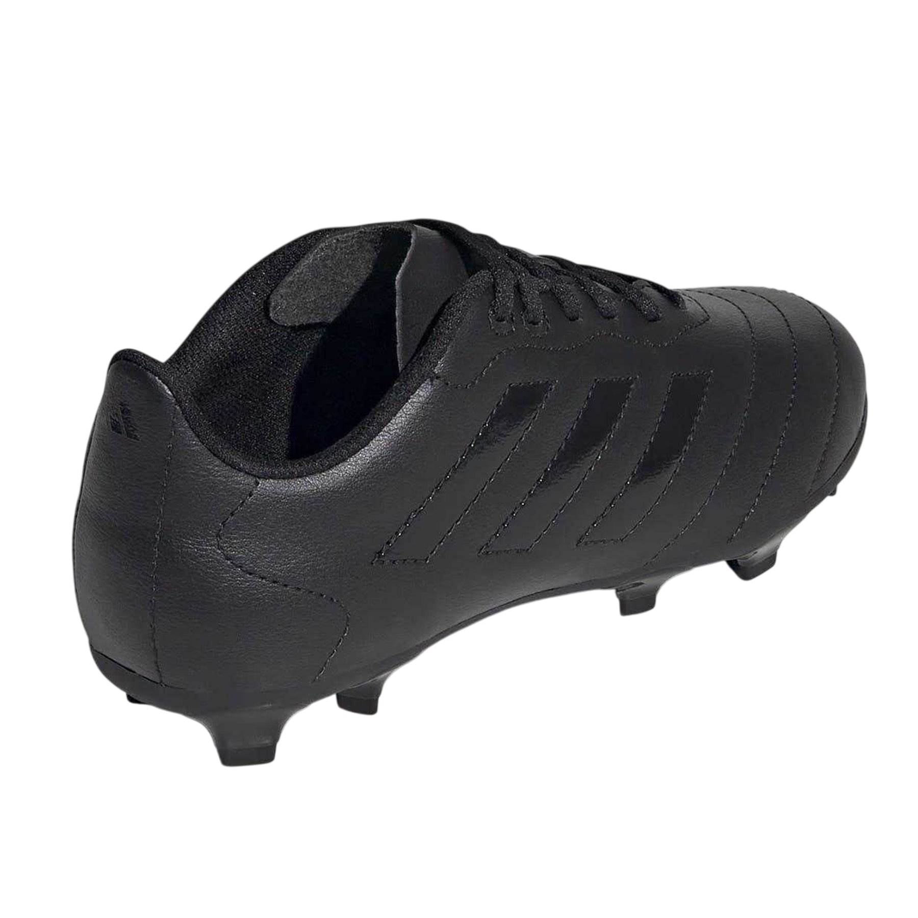 Black - Back - Adidas Childrens-Kids Goletto VIII 3 Stripes Firm Ground Football Boots
