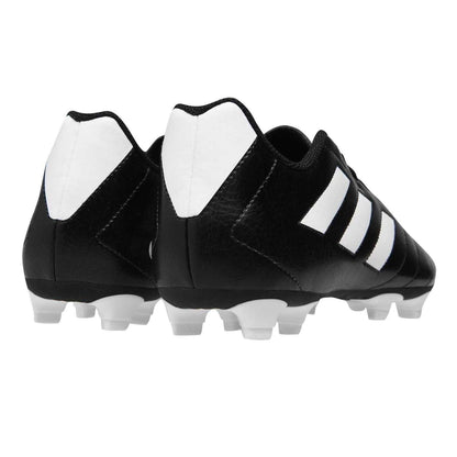 Black-White - Back - Adidas Childrens-Kids Goletto VIII 3 Stripes Firm Ground Football Boots